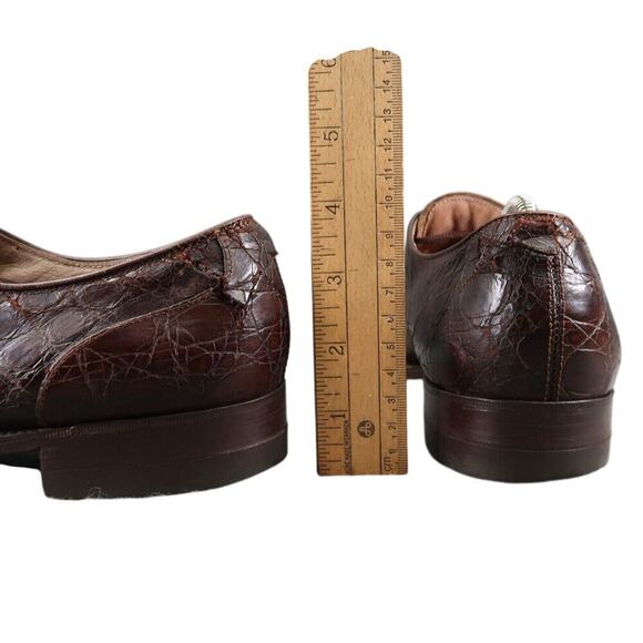 Kow Hoo Shoes Mens 45 Oxfords Exotic Leather Classic Goodyear Welt Handcrafted